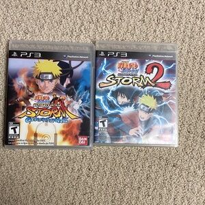 Sony PlayStation 3-PS3 Naruto ultimate Storm Generations and Storm 2 Game Set